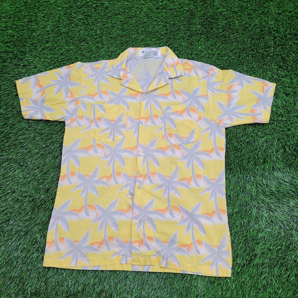 Vintage Tropicana Palm AOP Button Shirt Small 20x28 Baggy